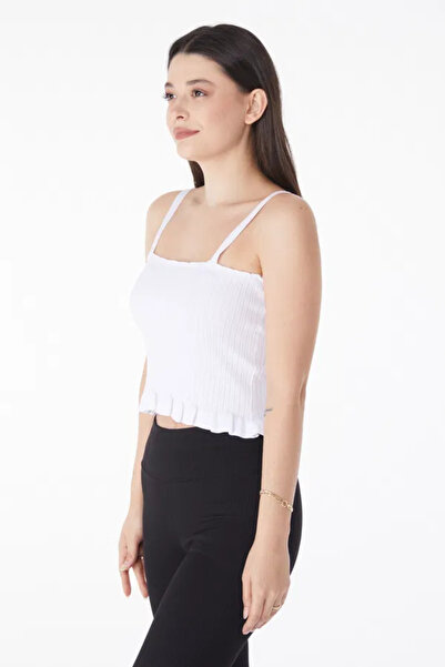 Zerenyus Summer Knitwear Crop White