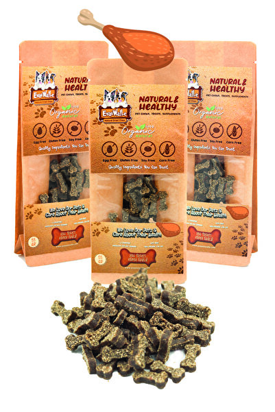 Eva & Wall-e Tavuklu Köpek Ödül Maması 3’lü Paket – Doğal Yumuşak Köpek Ödülü, Eğitim Ve Atıştırmalık Maması 165g