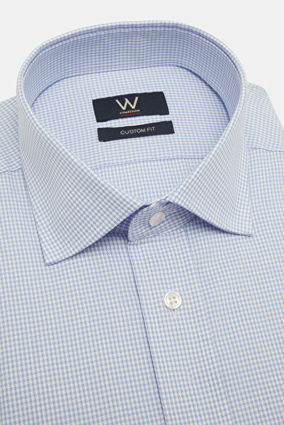 W Collection MAVİ UZUN KOLLU GÖMLEK