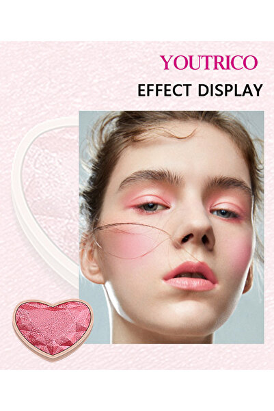 Youtrico أحمر خدود وردي وأحمر من خشب الورد المتوهج 37 جرامًا/ب