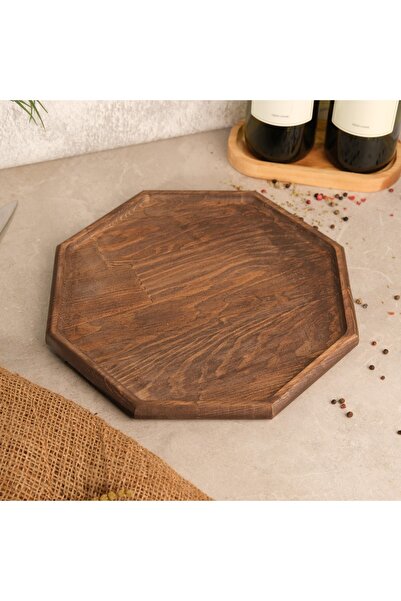 fam wood art Büyük Boy Sekizgen Supla Ve Sunumluk