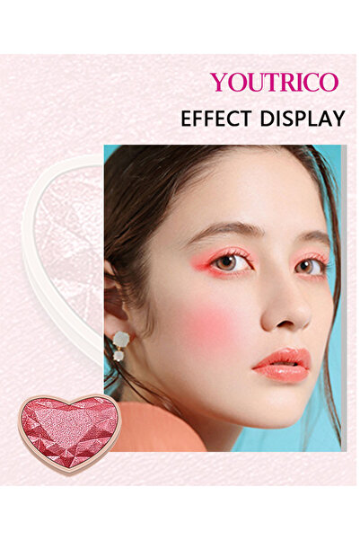 Youtrico 37 جرام/ص ثنائي اللون وميض ناعم، أحمر خدود وظلال عيون وإبرازات للجسم
