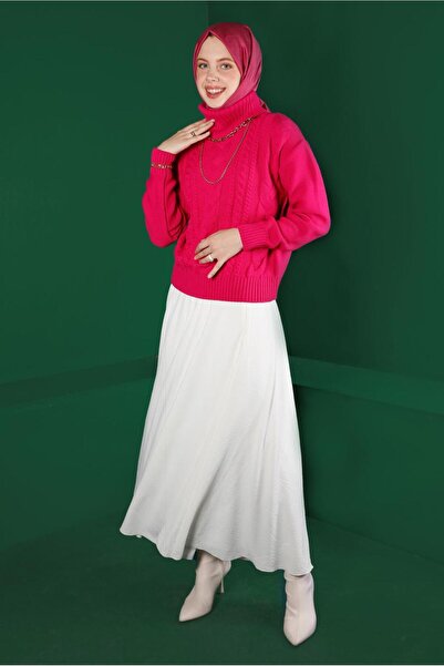 Alvina TRIKOT DŽEMPER SA DETALJOM PLETENJA NA VRATU 43134