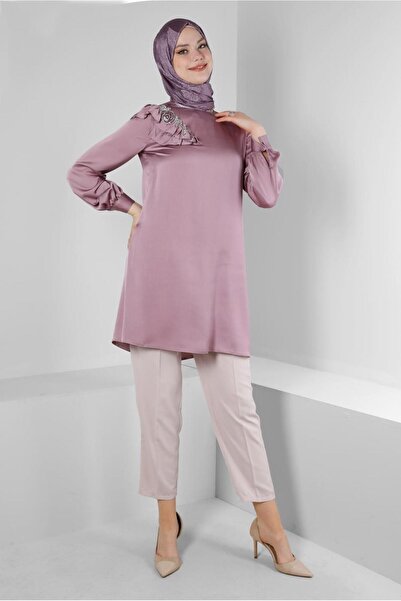 Alvina ΣΑΤΕΝ ΤΟΥΝΙΚ ΜΕ ΛΕΠΤΟΜΕΡΗ ΦΙΛΟΝΤΟ 43511