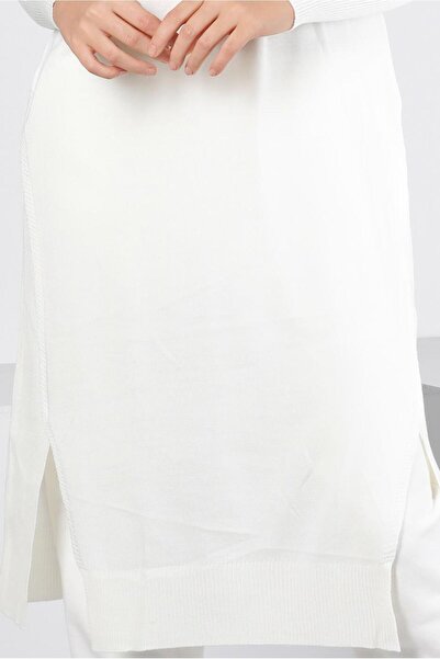 Alvina YIRTMAÇ DETAYLI BASIC TRİKO TUNİK 43160