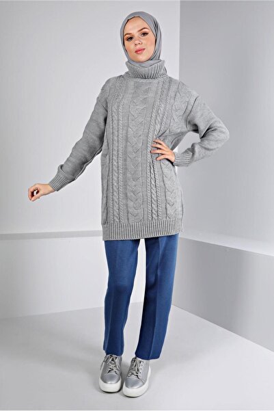 Alvina Knitted Detailed Knitwear Tunic 43135