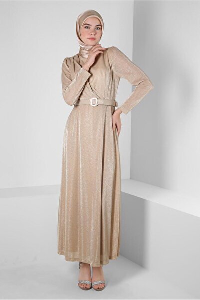 Alvina Kemerli Simli Abiye Elbise 50270