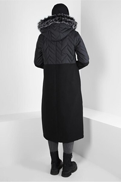 Alvina KAPÜŞONU KÜRKLÜ KABAN 90427