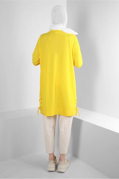 Alvina Stone Detailed Lacing Tracksuit Tunic - 43883