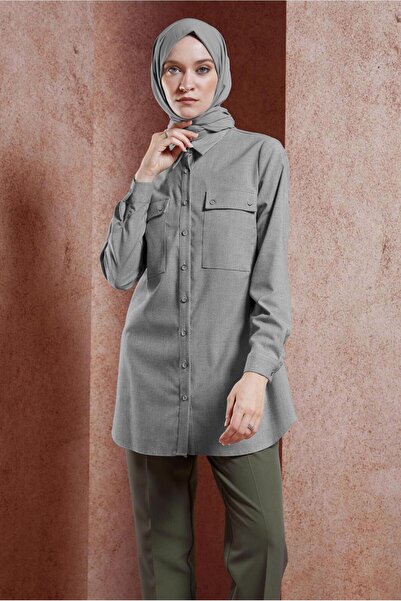 Alvina Shirt Collar Tunic 45080