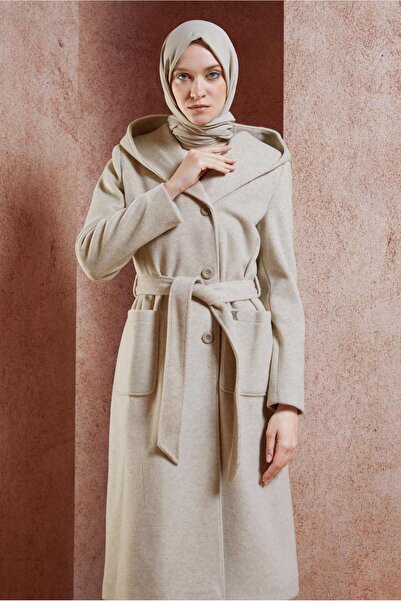 Alvina KUŞAKLI KAPÜŞONLU KABAN 90537