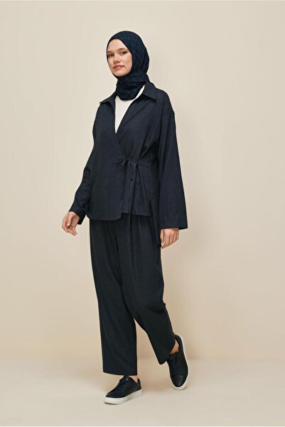 Alvina Tie-Up Detail Pants Suit 46045