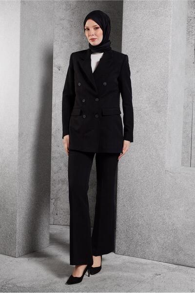 Alvina Double-Breasted Collar Pants Suit 30509