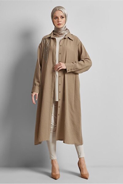 Alvina BONCUK İŞLEMELİ UZUN TUNİK 44783