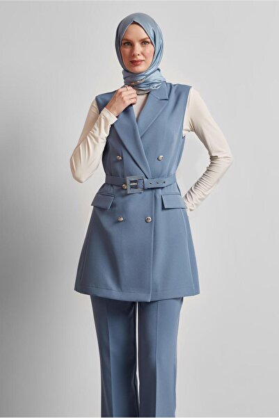 Alvina Belted Vest and Trousers Suit 45519