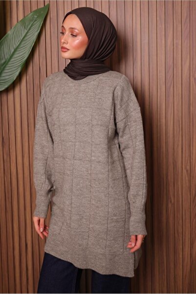 TRENDTESETTÜR Women's Mink Knit Tunic t 2107