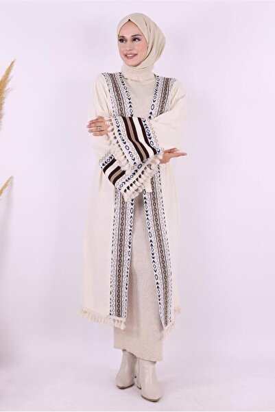 TRENDTESETTÜR ΓΥΝΑΙΚΕΙΟ ΜΠΕΖ (ΠΕΤΡΑ) ΕΘΝΙΚΟ ΣΧΕΔΙΟ ΠΛΕΚΤΟ ΚΙΜΟΝΟ T 57621