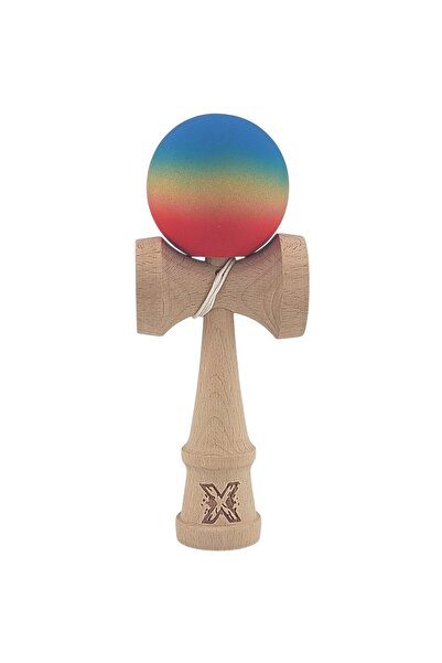 LEIBOO Kendama Originala X, lemn, Rubber Grip, 18 cm, joc de îndemânare pentr...