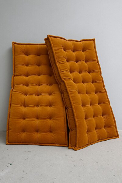 İstanbul kumaş Düğmeli El Emeği Bisküvi Minder 120x60 (1 Adet)