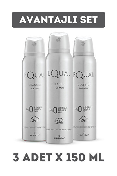Equal Classic Erkek Deodorant ( 3 Adet X 150 ml )
