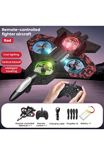 Choice لعبة طائرة شراعية حمراء تعمل بالتحكم عن بعد مع طائرة نفاثة خفيفة 2.4 ج...