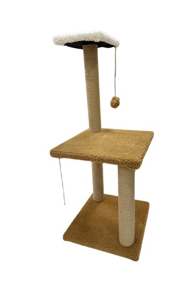 Komano Pontika Mega Size 86 cm 3-Layer Plush Textured Soft Cat Scratching Bed Board Modern Stylish Design