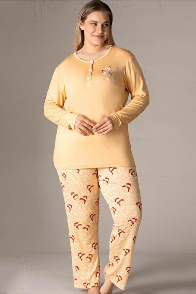 FLZ Plus Size Oversized Long Sleeve Seasonal Pajama Set B09-147