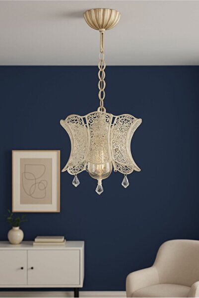 VENON Aydınlatma Milano Tekli Patine Avize Sarkıt Tekli Modern Hol Koridor Mutfak Metal Avize