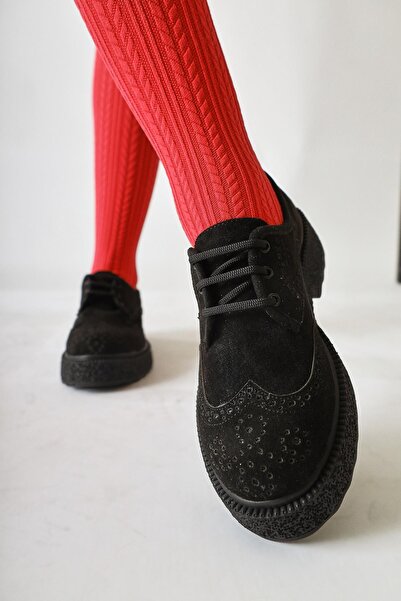 Limoya Rossy Brown, Bitter Brown Color Oval Toe Laser Cut Women's Casual Shoes