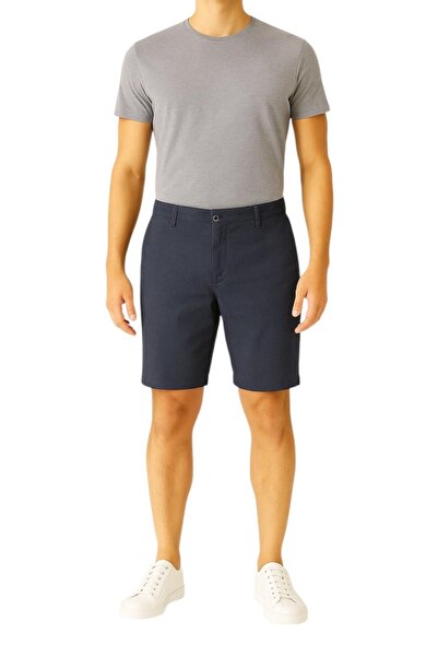 daddies cool with epic Lacivert Pamuk Karışımlı Bermuda Pantolon