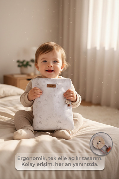 HAMUR Mother Baby Care Bag Newborn Changing Organizer Bag Organizer Solid Gray