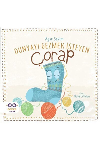 Cezve Çocuk Dünyayı Gezmek İsteyen Çorap