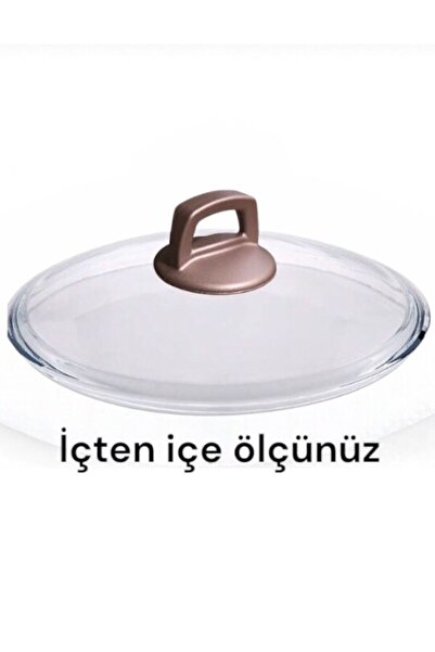 arcaK2 Karaca Rose Gold Kulp ve 28 cm Cam Kapağı