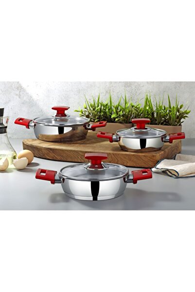 ÖNCÜ MUTFAK EŞYALARI PASLANMAZ ÇELİK 3'LÜ OMLET SET