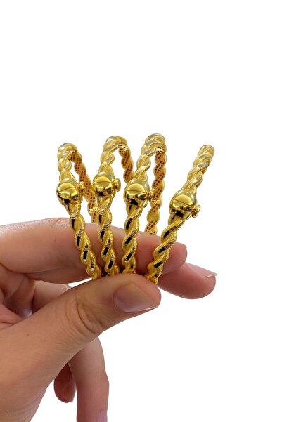 Çgk Çiğdem Gürel Kuyumculuk 22 Ayar Görünümlü Erzurum Burma Altın Bilezik