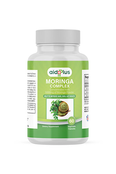 Aidplus مركب المورينجا - 60 كبسولة للطاقة ودعم المناعة وصحة البشرة