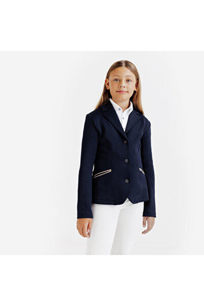 Decathlon Fouganza Çocuk Binici Ceketi - Lacivert - 500