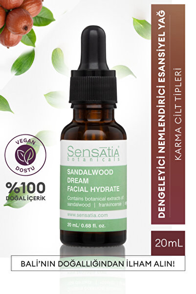 Sensatia Botanicals Karma Ciltler için Cilt Tonu Eşitleyici Doğal Yüz Nemlend...
