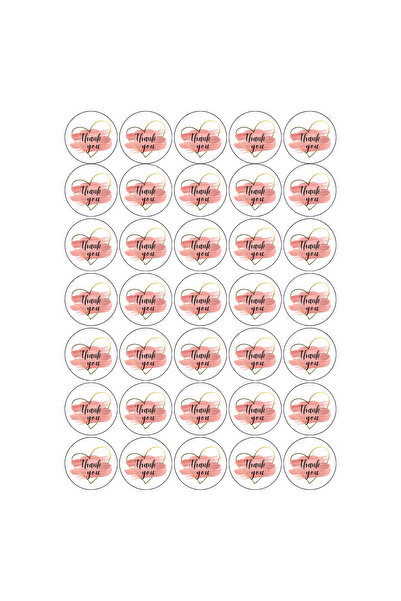 Bimotif Paketlemeye özel 350 adet sticker, Thank you
