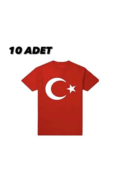 MERY FASHİON Tricouri unisex cu mânecă scurtă cu imprimeu ataturc 10 buc 23 a...