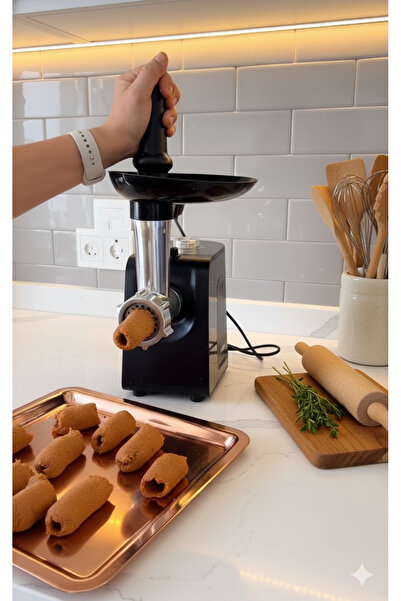 ROBX R10 Çok Fonksiyonlu Içli Köfte Sosis Yapma & Salata Peynir Doğrama Rende Dilimleme Makinası