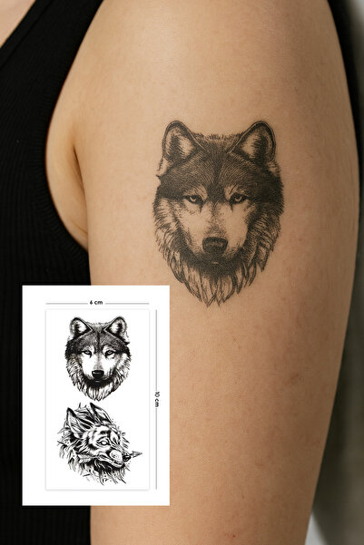 TAKIŞTIR Geçici Kurt Figürlü Mini Dövme Tatto