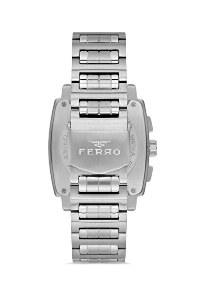 FERRO Silver Steel Cord Men's Wristwatch Fm11553Awt-A6 Functions Active 3 Atm Water Resistant