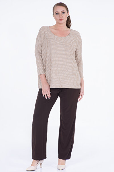 Christine Cotton Club Kadın Kahverengi Pantolon