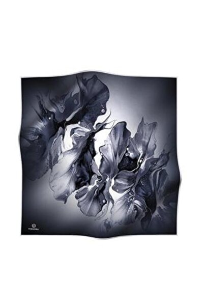 Vissona Μεταξωτό μαντήλι Tivil 51620 - 0001 - 0027 Αφηρημένο σχέδιο σε σκούρο γκρι