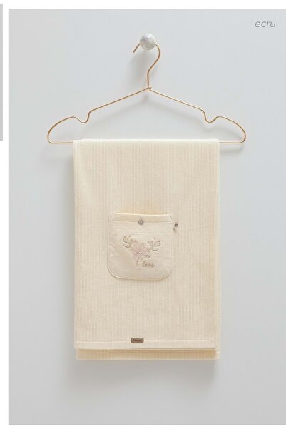 Caramell Soft Style Knitting Blanket - 90X90 Ecru