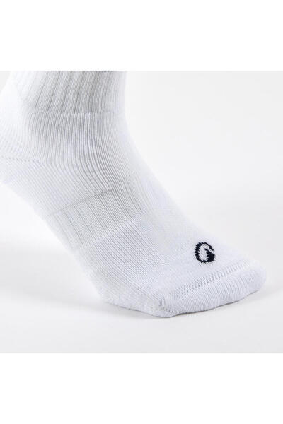 Decathlon Λευκές κάλτσες τένις με ψηλό κορμό - Πακέτο 3 Rs 500