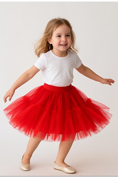 Gala tütülü kabarık kız çocuk etek