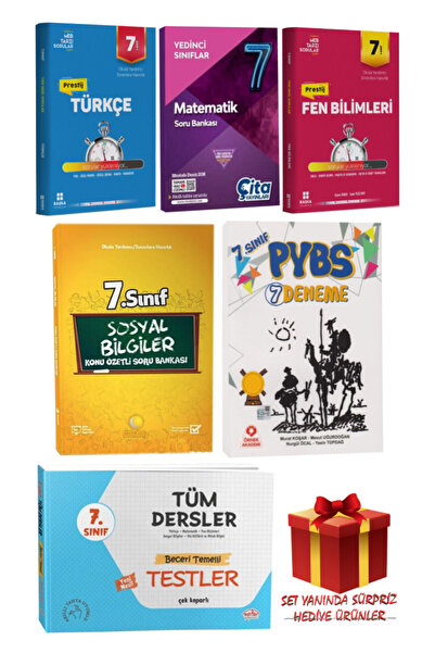 Başka Yayıncılık 7. Sınıf Seti: Türkçe+Matematik+Fen Bilimleri+Sosyal Bilimler Soru Bankası+Yaprak Test+Testler