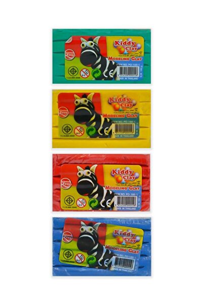 Kiddy Clay Colored Play Dough 4Pcs 160Gr